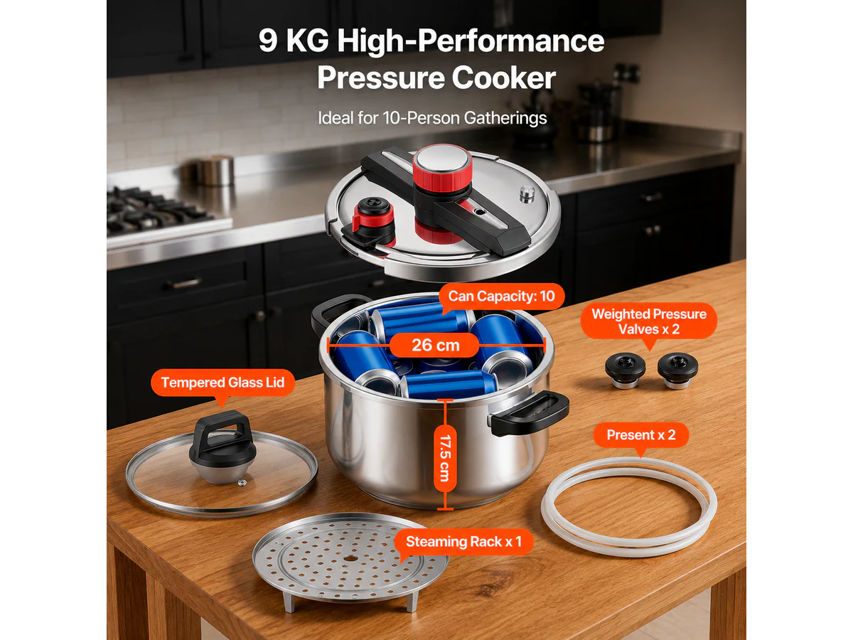 Pressure Cooker with Steaming Rack - Image 7