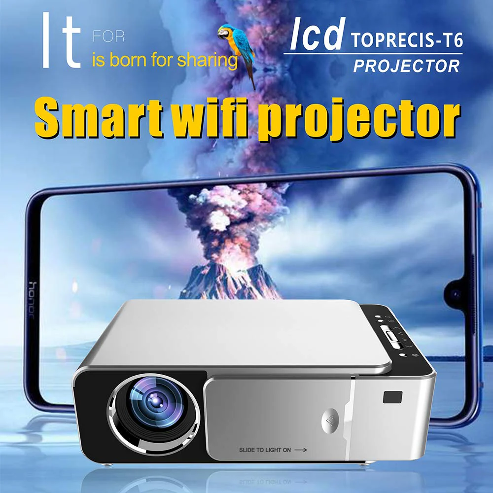 Projector Smart WiFi Projector 1080p HD LED - Image 2