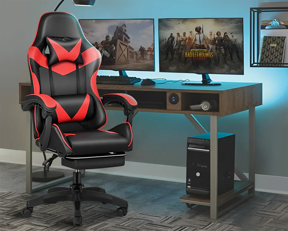 Ergonomic Gaming Chair with Footrest - Image 7