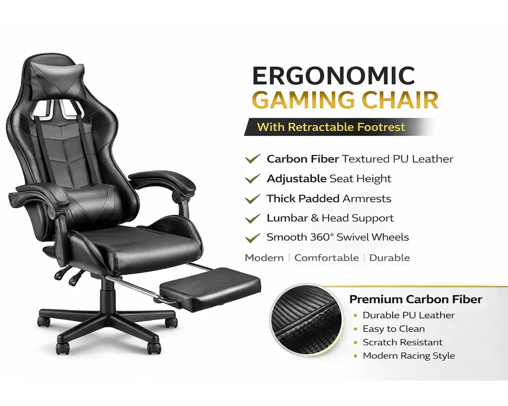 Gaming Chair Racing Chair - Image 8