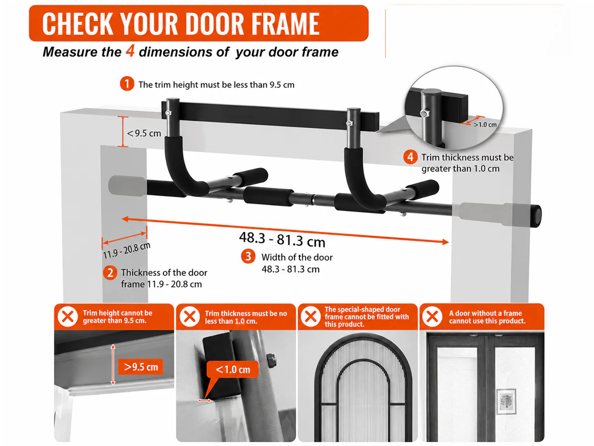 Chin Up Pull Up Bar Upper Body Workout Bar - Image 5