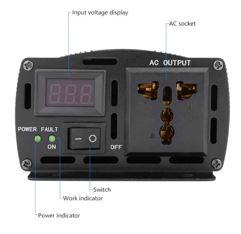 12V Car Inverter 1600W - Image 4
