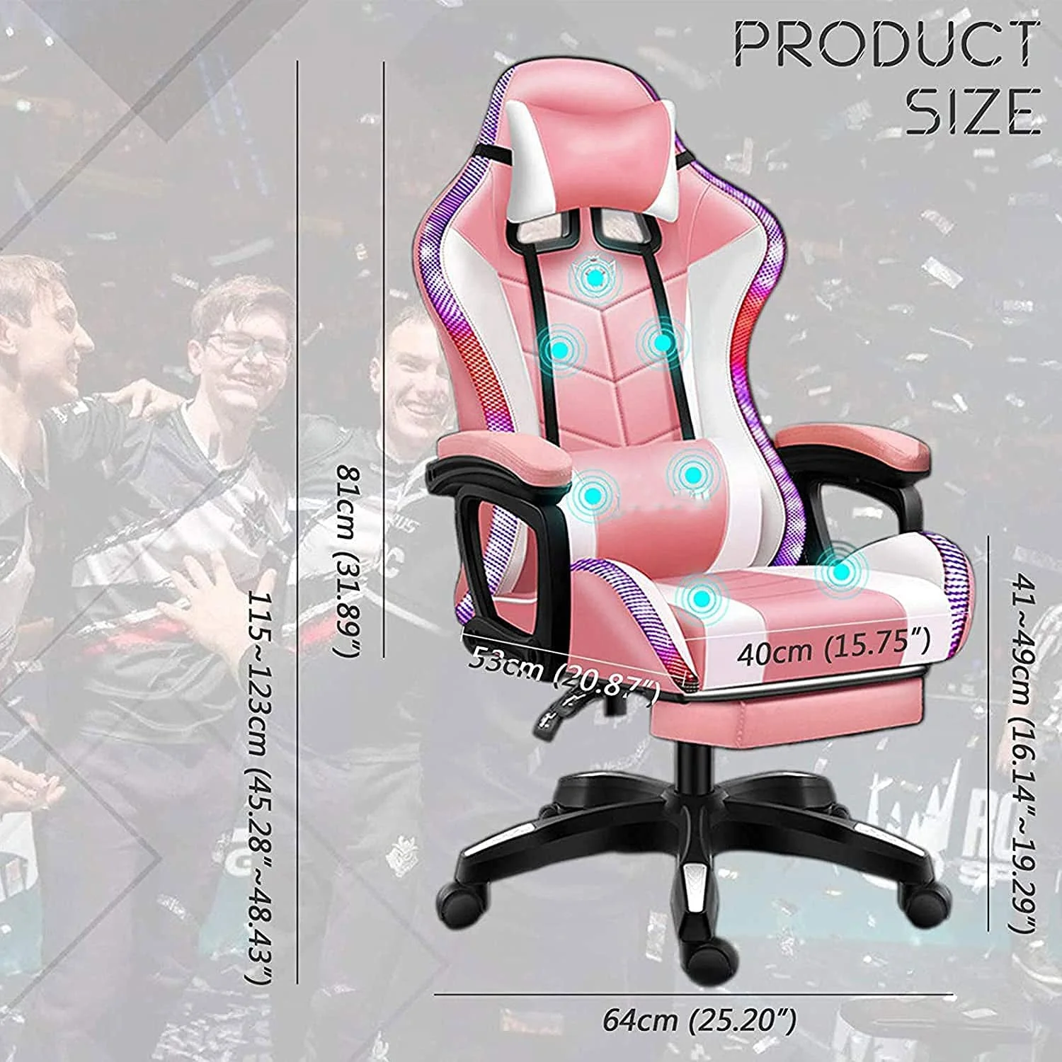 Gaming Chair Racing Chair + Desk - Image 8