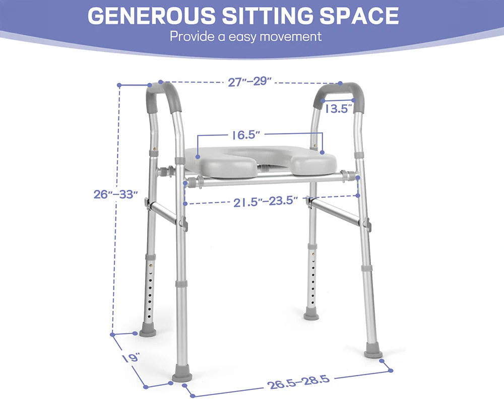 Adjustable Raised Toilet Seat - Image 8