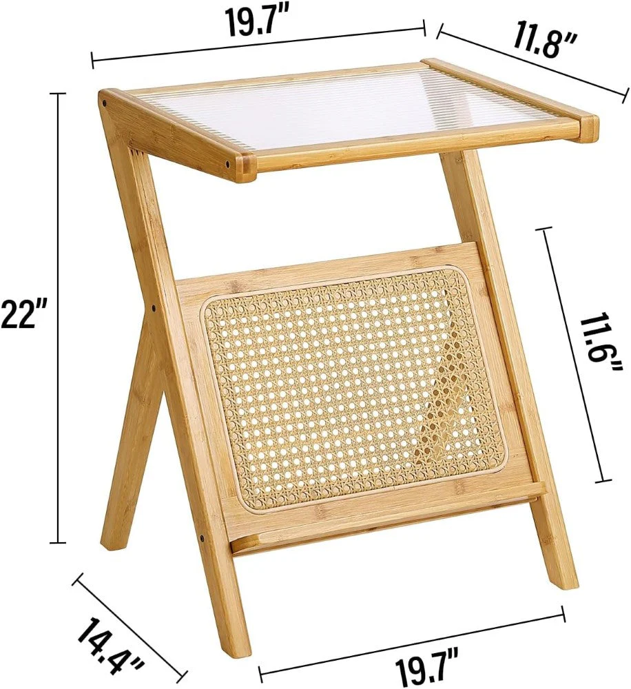 Rattan Side Table - Image 3
