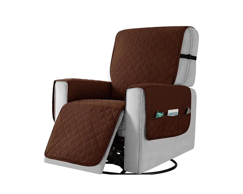 Recliner Chair Cover Sofa Slipcover Couch Protector with Non Slip Strap - Image 6
