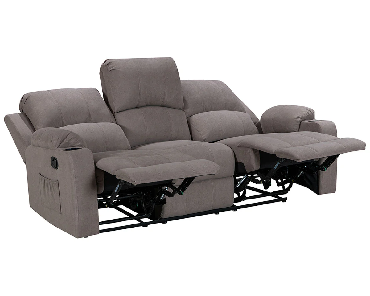 Manual Recliner Sofa Set With Cup Holders - Image 6
