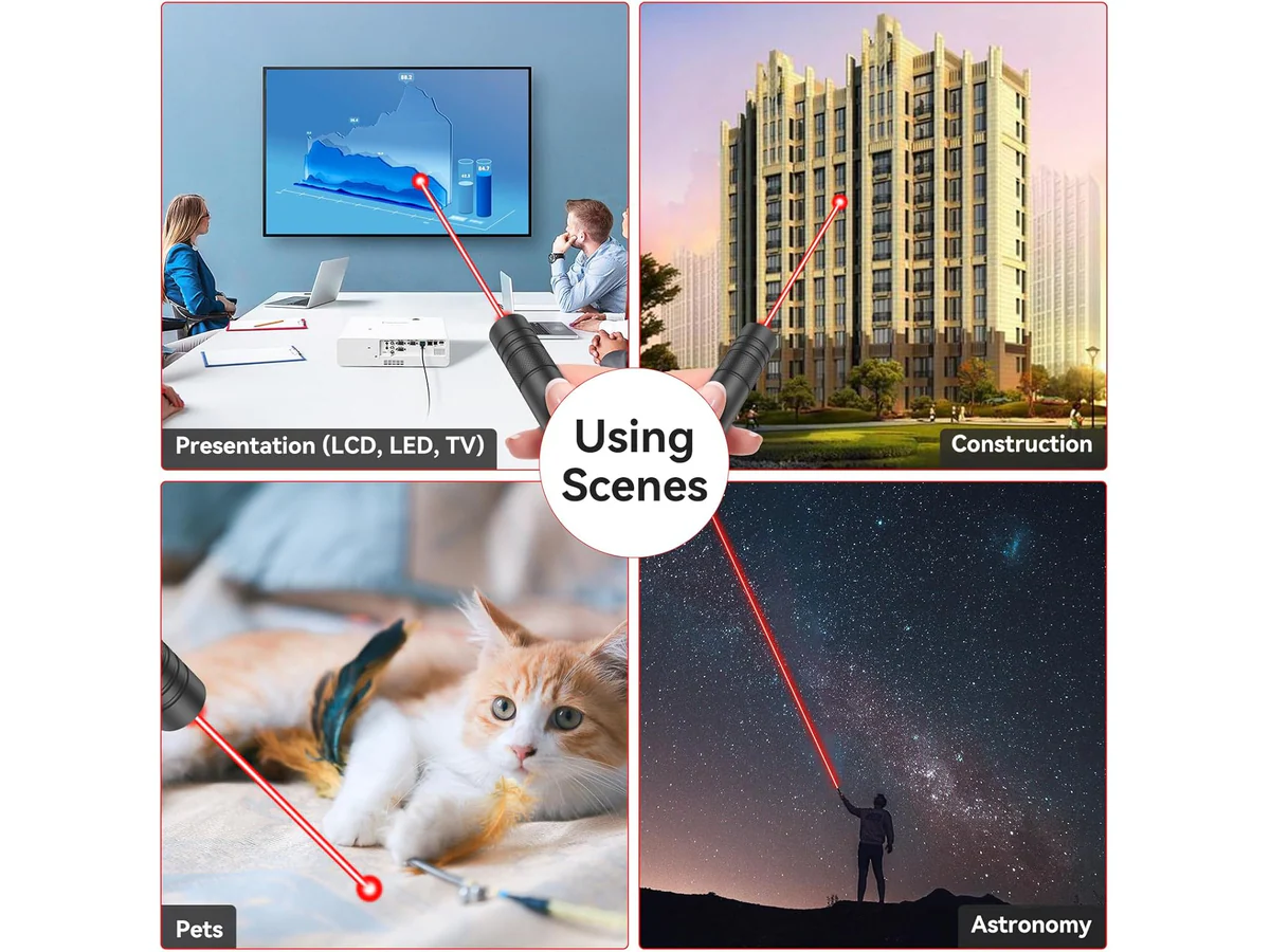 Rechargeable Red Laser Pointer Pen - Image 3