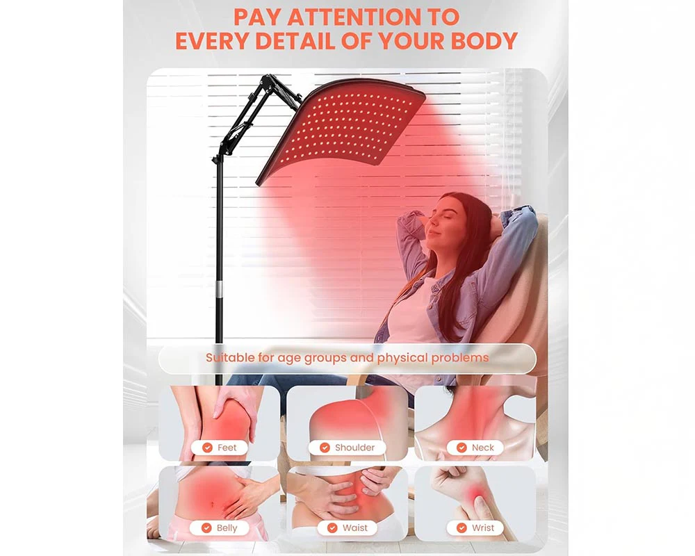 Red Light Therapy Lamp with Stand - Image 5