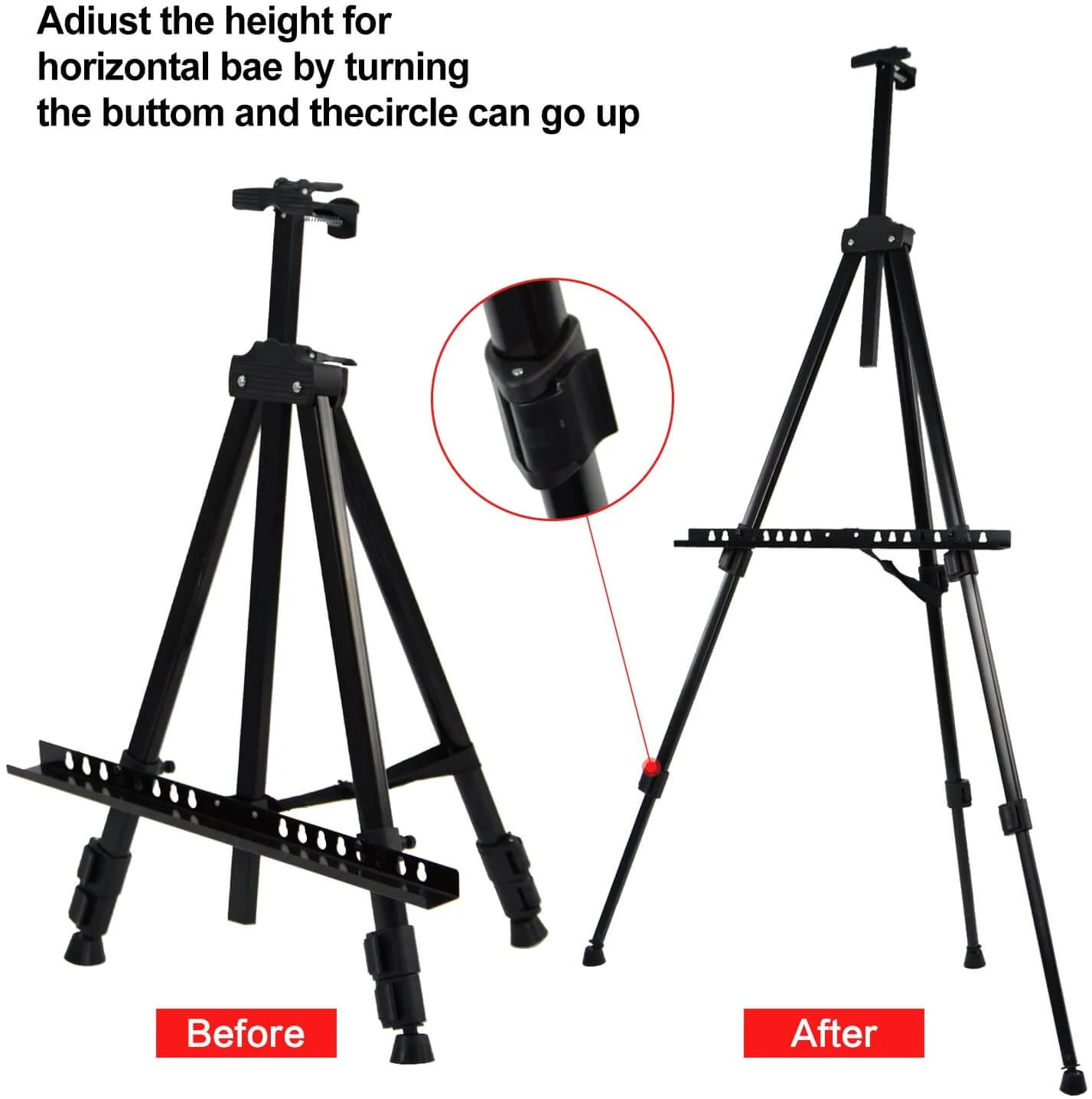 Art Easel Aluminum Metal Tripod - Image 5