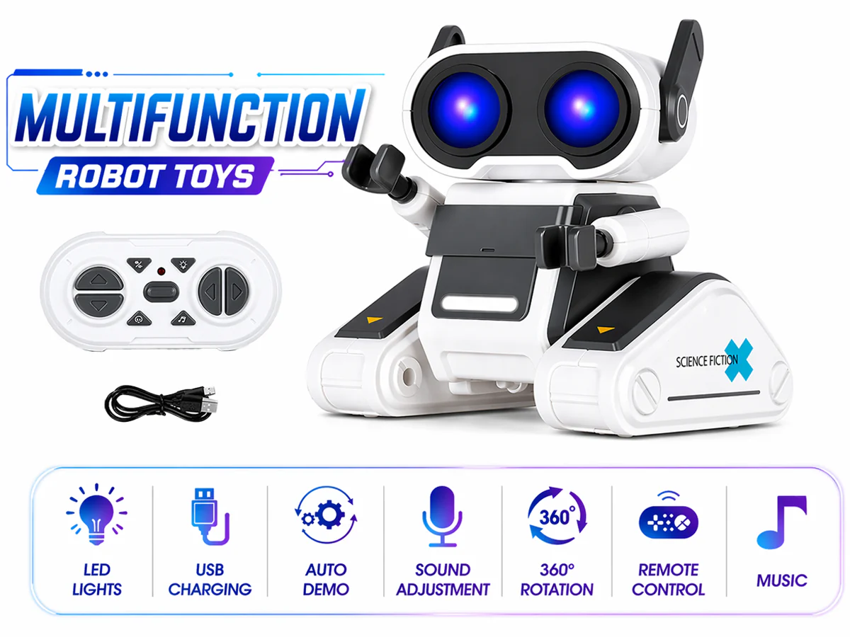 Rechargeable Remote Control Robot Toy with Touch - Image 2