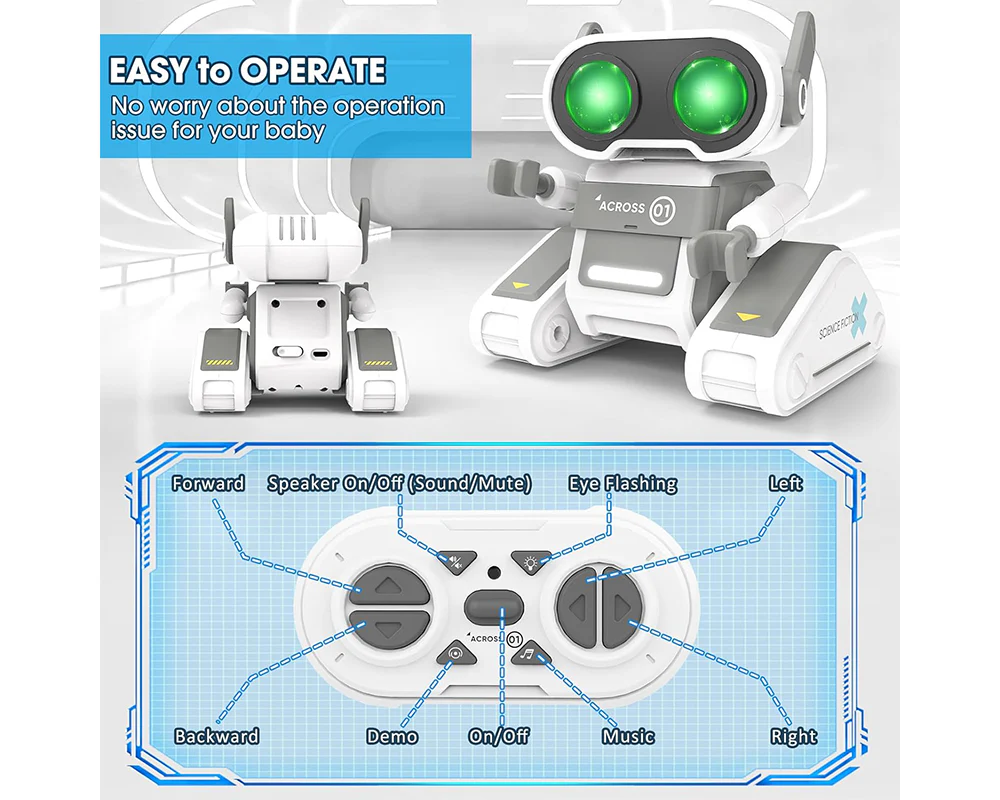 Rechargeable Remote Control Robot Toy with Touch - Image 5