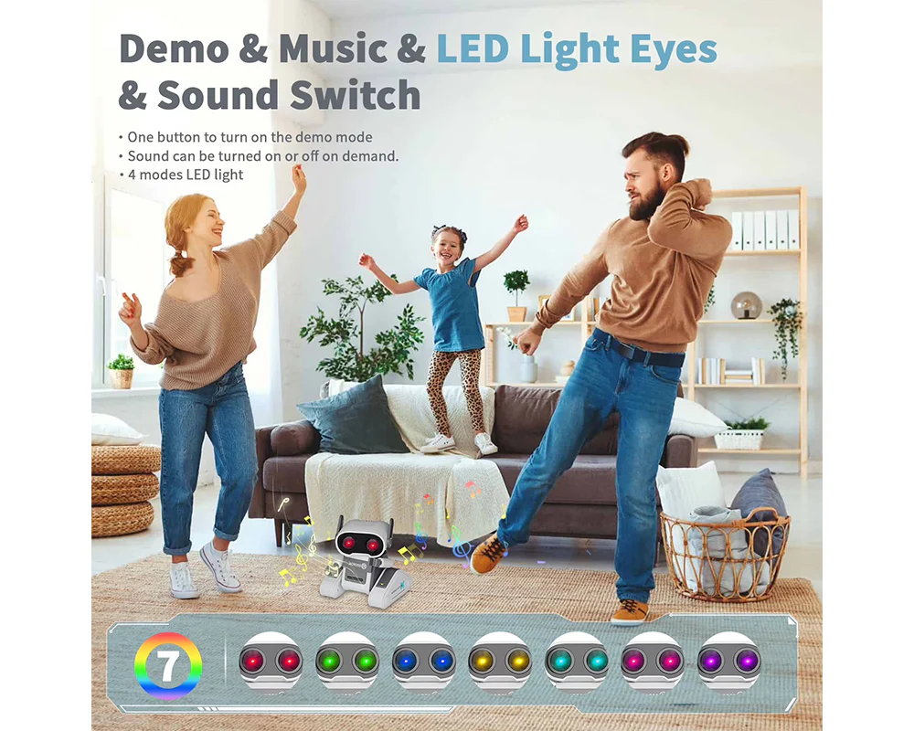Rechargeable Remote Control Robot Toy with Touch - Image 9