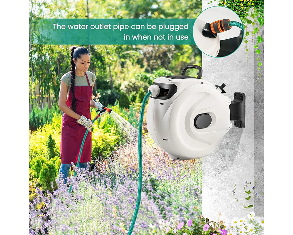 20M Retractable Garden Water Hose Reel - Image 9