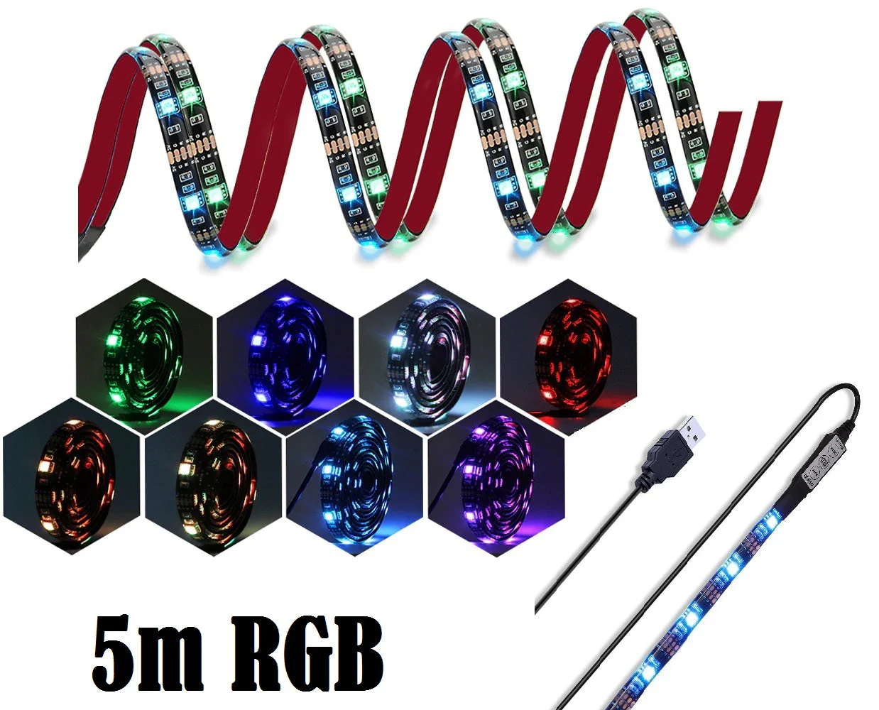 Led Strip Light 5M RGB - Image 3