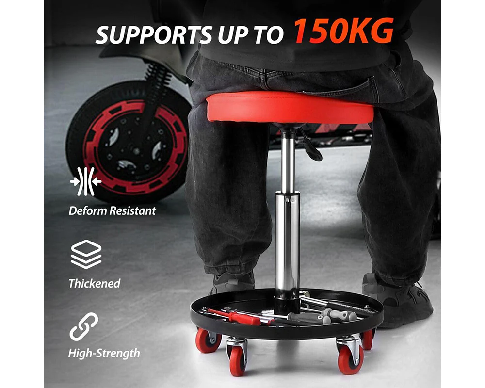 Rolling Shop Stool Mechanics Garage Stool - Image 8