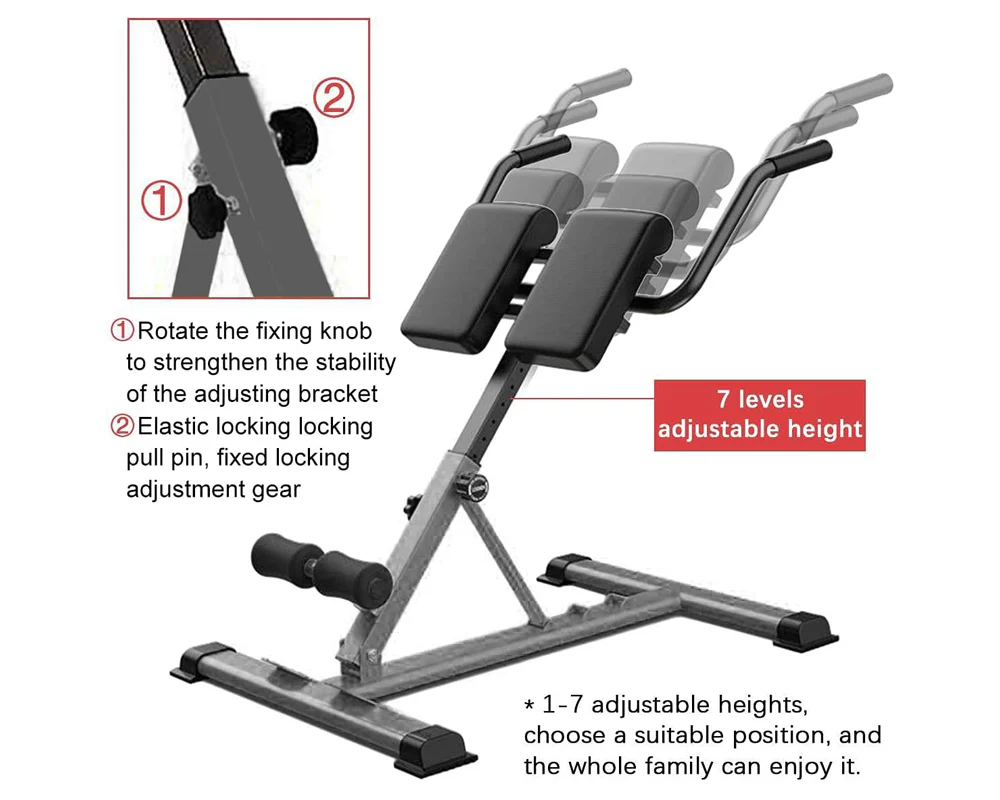 Adjustable Roman Chair Hyperextension Bench - Image 5