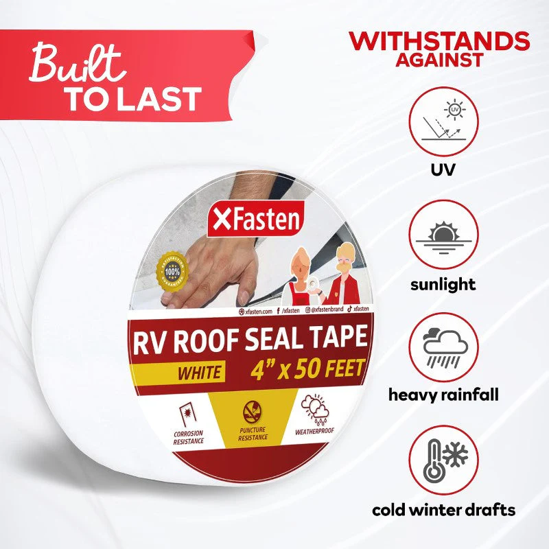 RV Roof Repair Tape – White Rubber Patch Tape - Image 2
