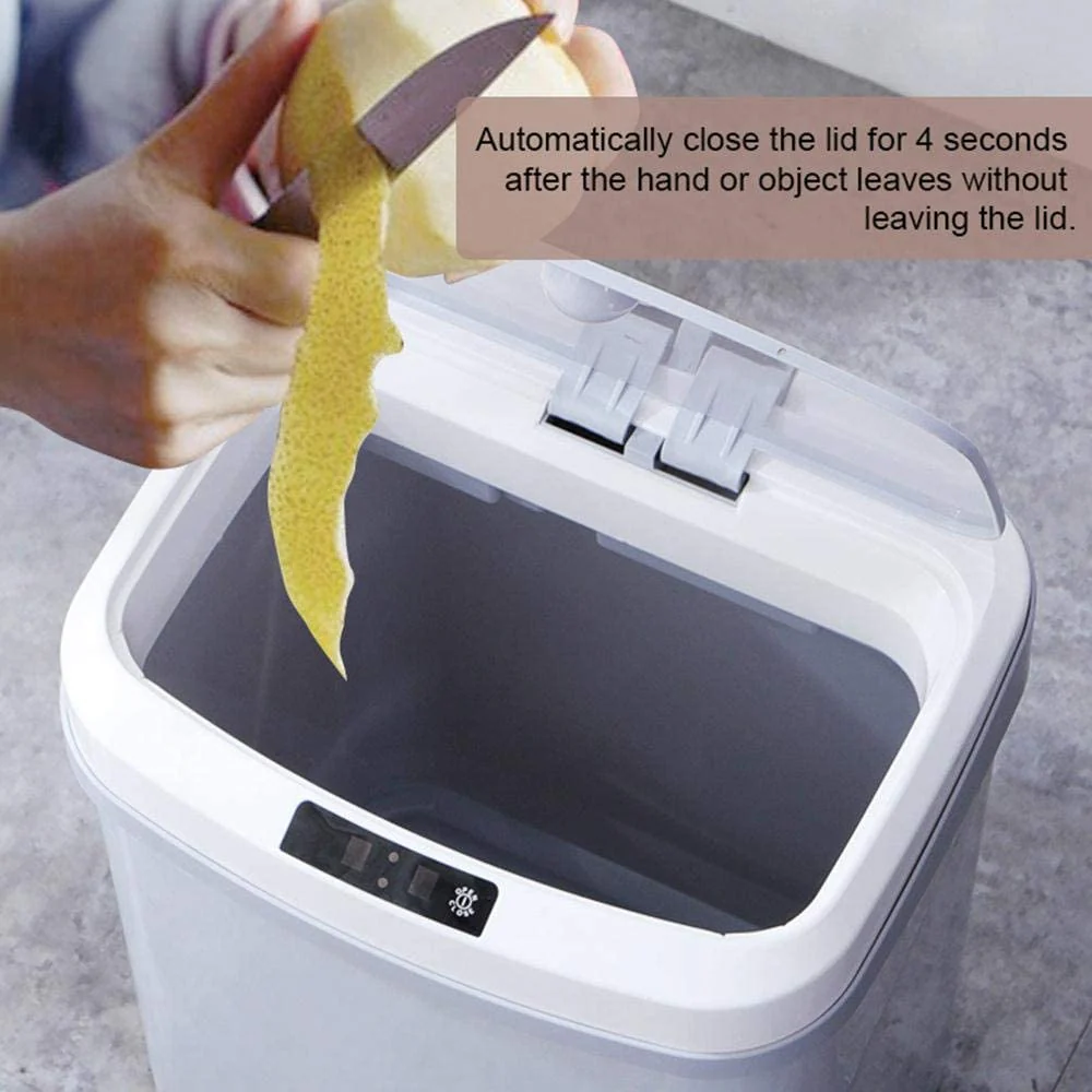 Rubbish Bin 15L Automatic Smart Auto Sensor Dustbin Trash Can - Image 4