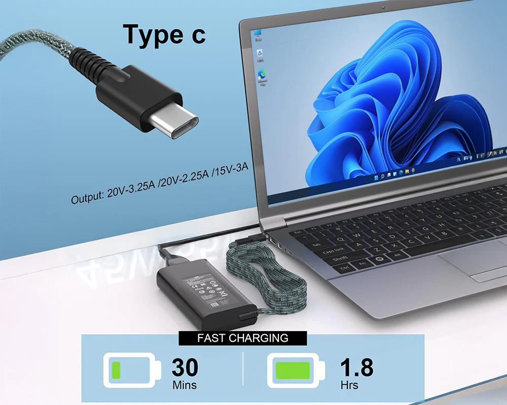 HP Laptop Charger 65W USB C - Image 4