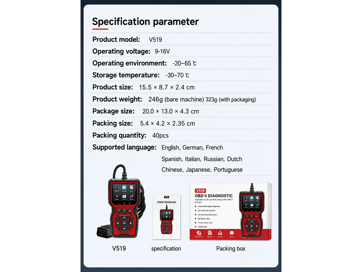 OBD2 Scanner Car Diagnostic Scan Tool - Image 9