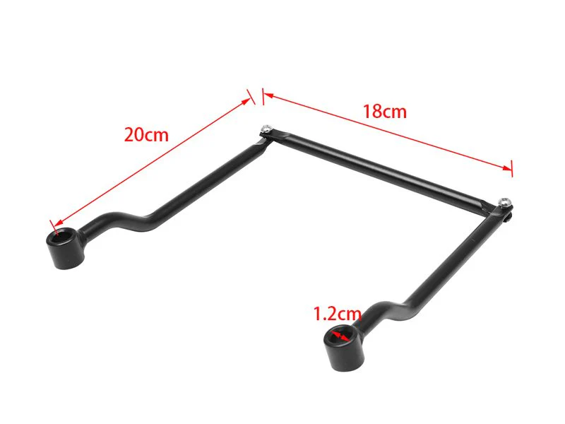 Saddlebag Support Bars Brackets For Honda Kawasaki Harley Motorcycle - Image 4