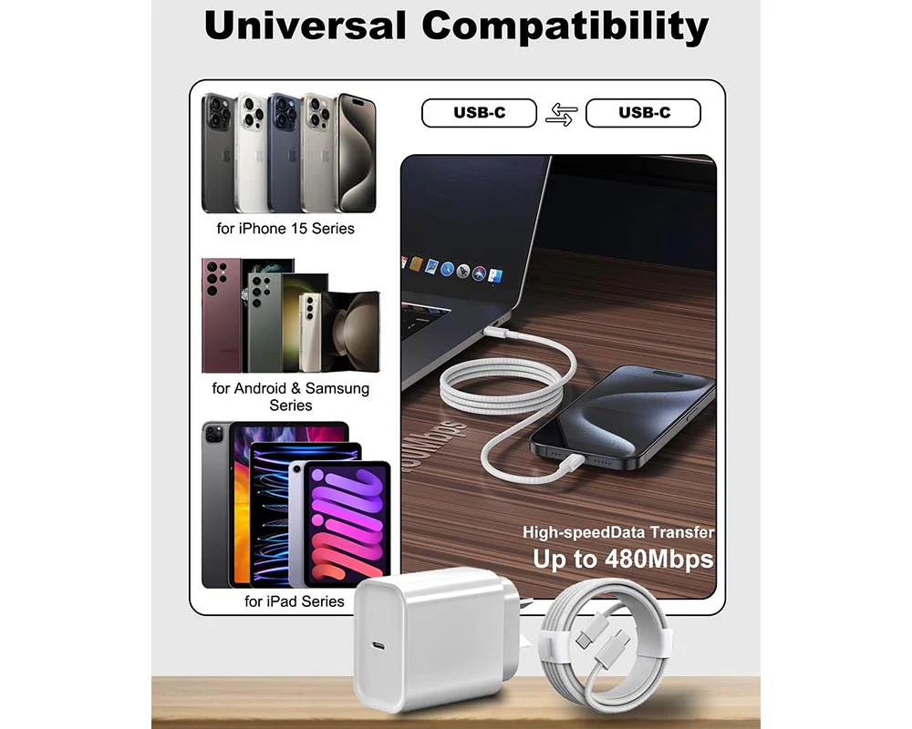Samsung Wall Charger 20W – Super Fast USB-C Charger with 2m Cable - Image 4