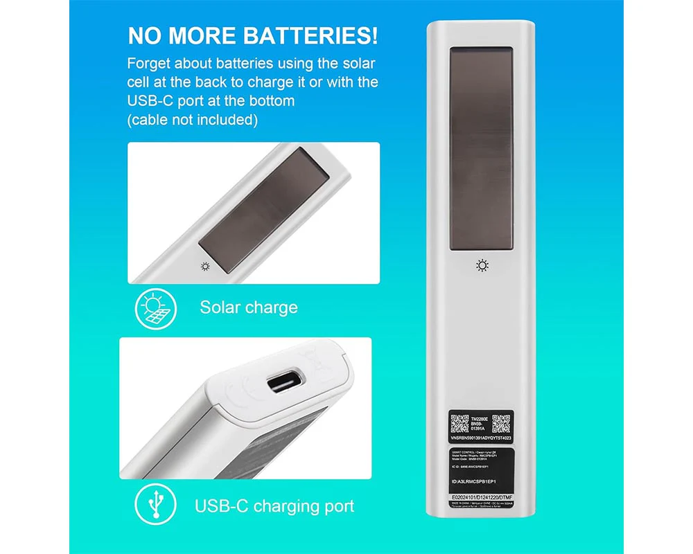 Replacement Solar Samsung TV Remote - Image 8