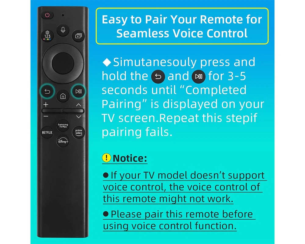 Samsung TV Remote Solar Smart TV Remote Repalcement - Image 8