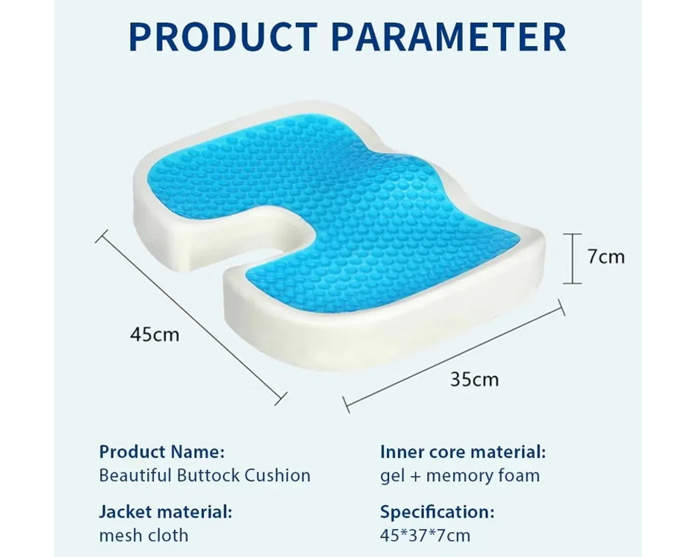 Seat Cushion for Office Chair Memory Foam Seat Cushion for Office Chair Ergonomic Support - Image 4