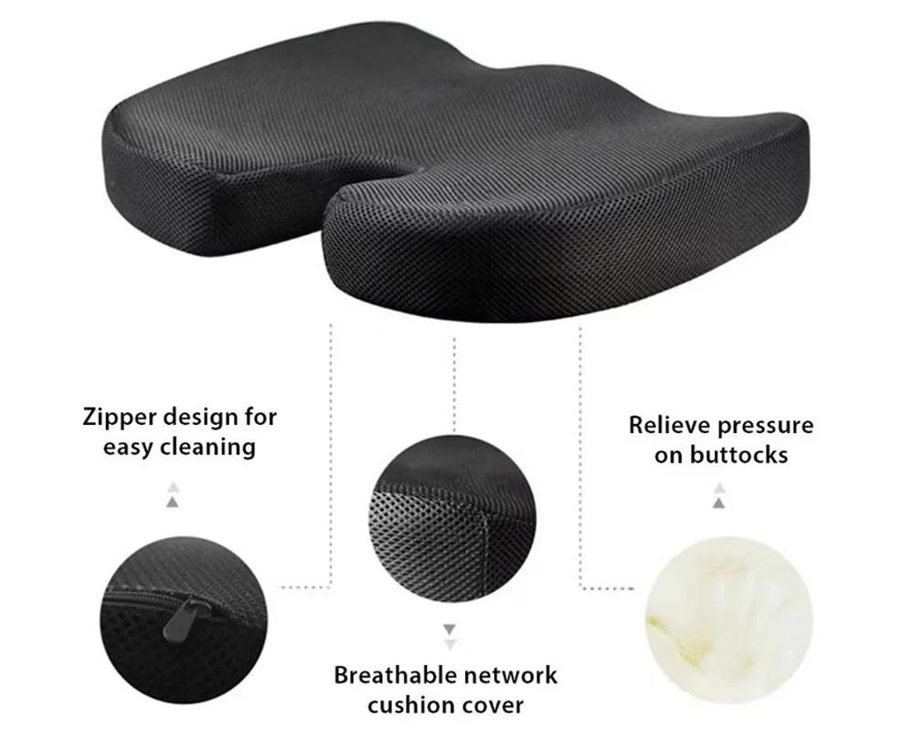 Seat Cushion for Office Chair Memory Foam Seat Cushion for Office Chair Ergonomic Support - Image 5