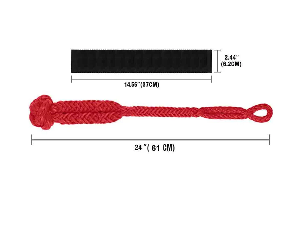 Soft Shackle Recovery Rope 55,000lbs Breaking Strength with Protective Sleeve - Image 5