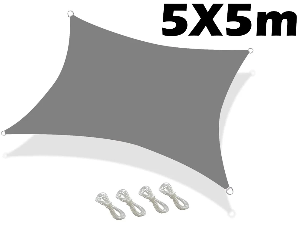 Shade Sail 5X5M Grey - Image 9