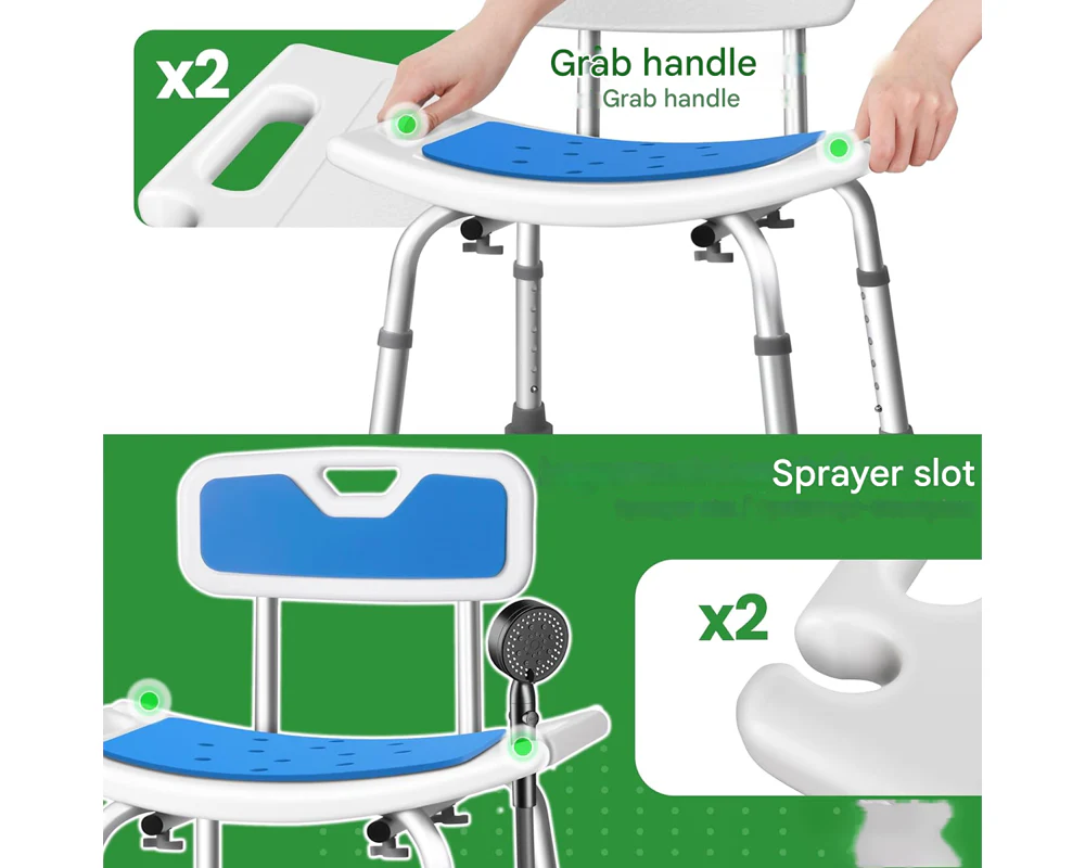 Shower Stool Shower Chair - Image 4