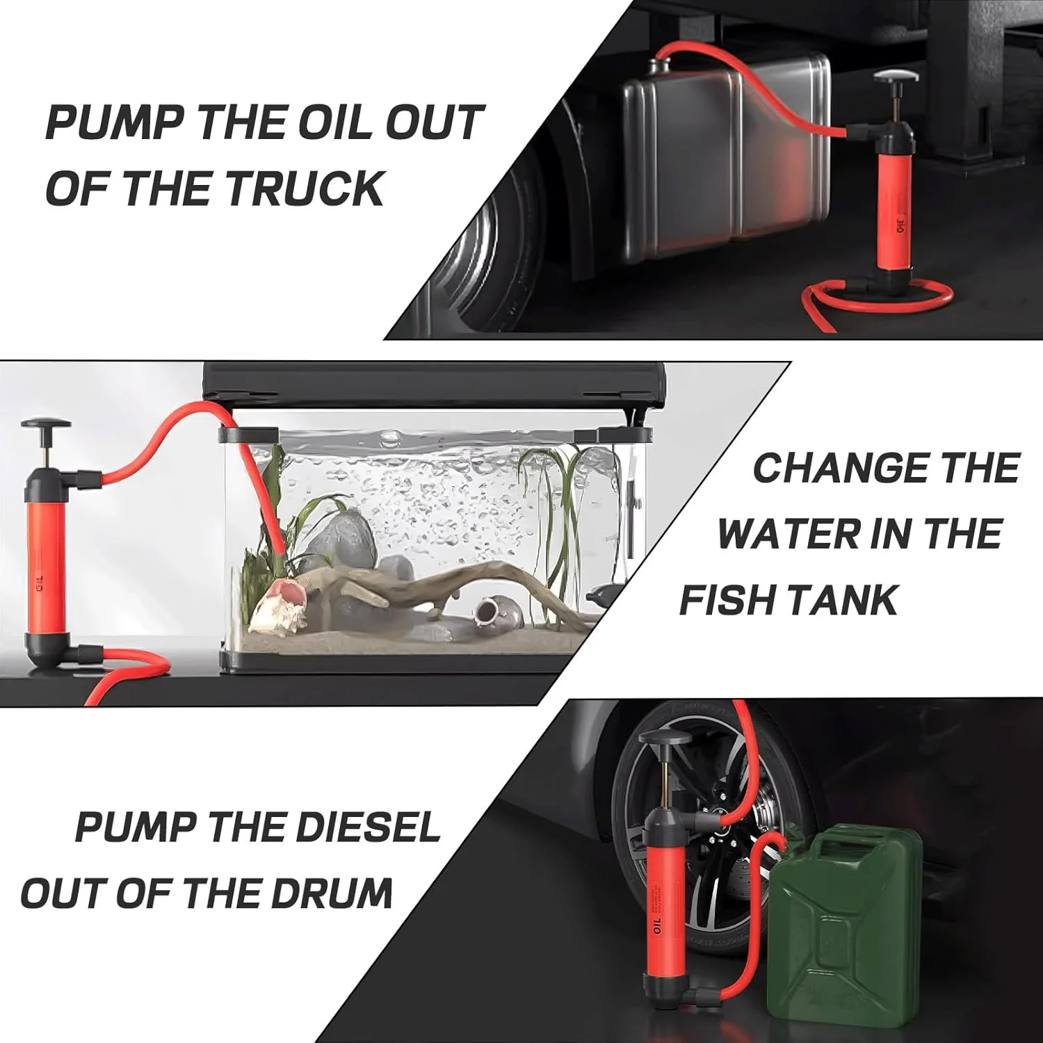 Gas Oil Liquids Siphon Pump Manual Hand Transfer - Image 10