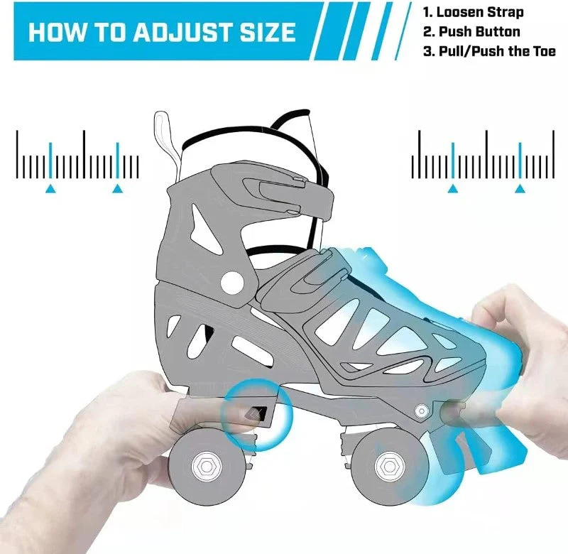 Roller Skate Ultra Wheels Blue Size M - Image 3