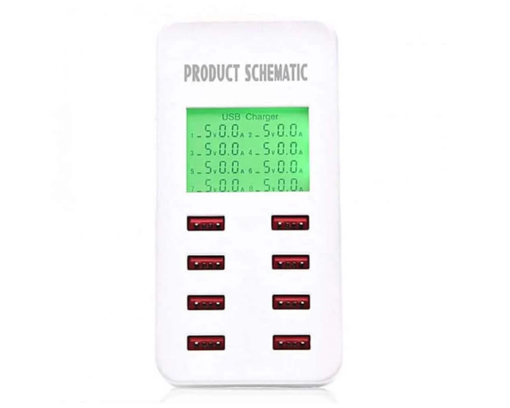 8-port USB Charger with LCD Display - Image 5