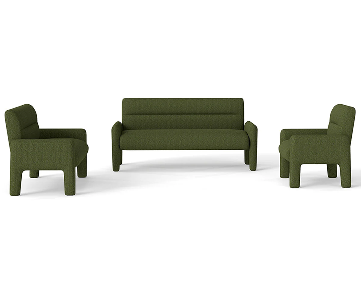 Hunter Green 3 Piece Sofa Set - Image 10