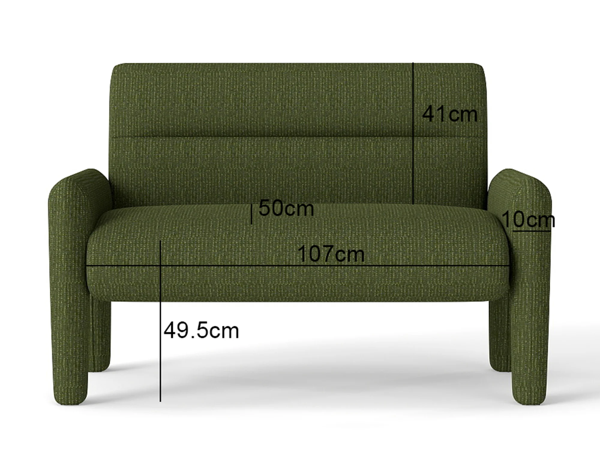 Hunter Green 3 Piece Sofa Set - Image 13