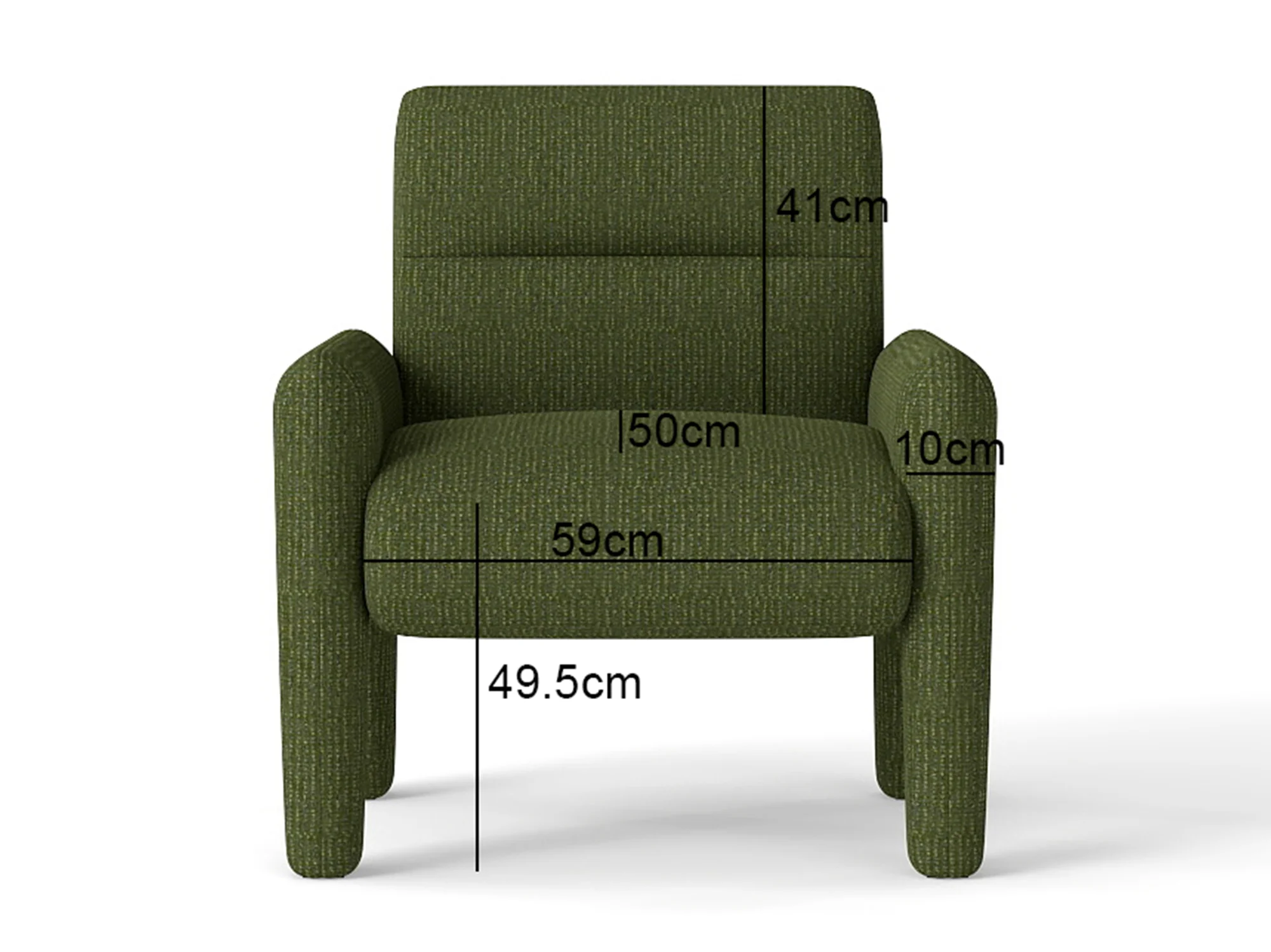 Hunter Green 3 Piece Sofa Set - Image 14