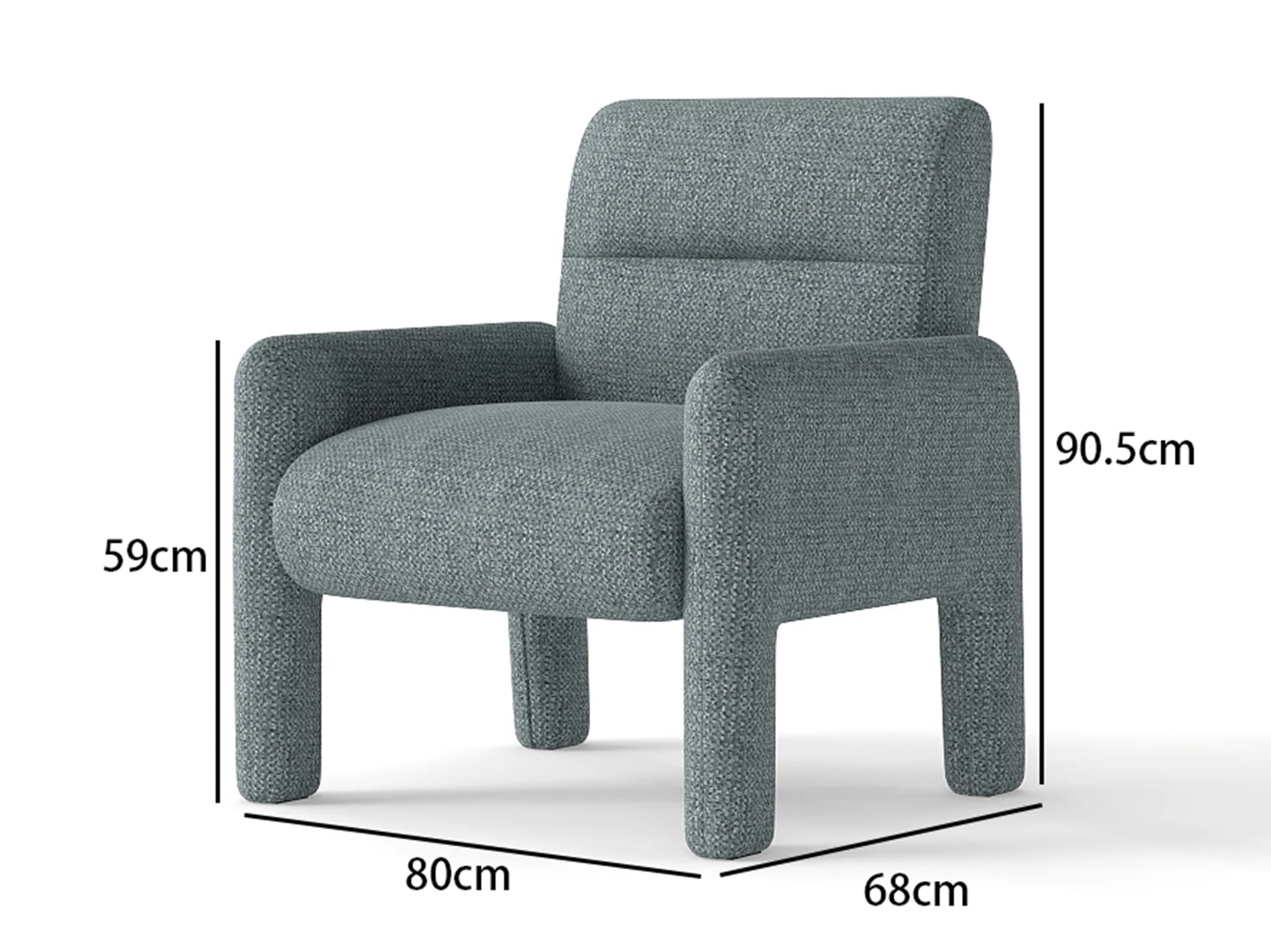 3 Piece Sofa Set – Dubai Sky Blue - Image 15