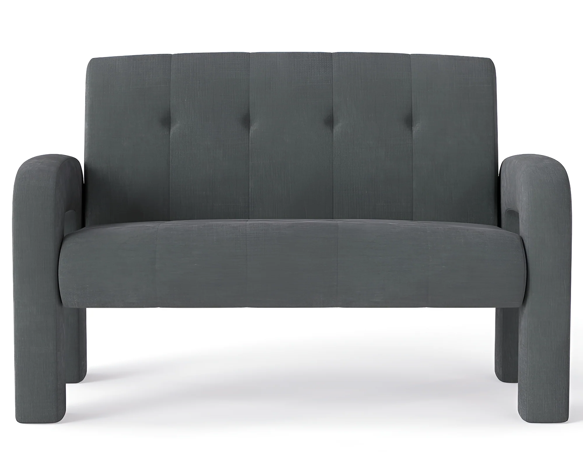 3 Piece Milan Charcoal Sofa Set - Image 9