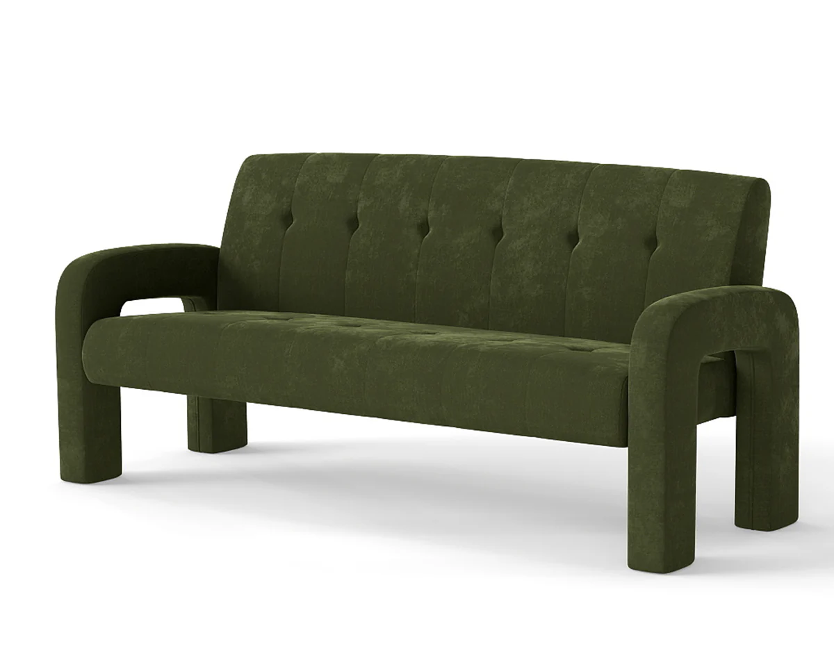 Sofa Milan Hunter Green 3 Seater - Image 3