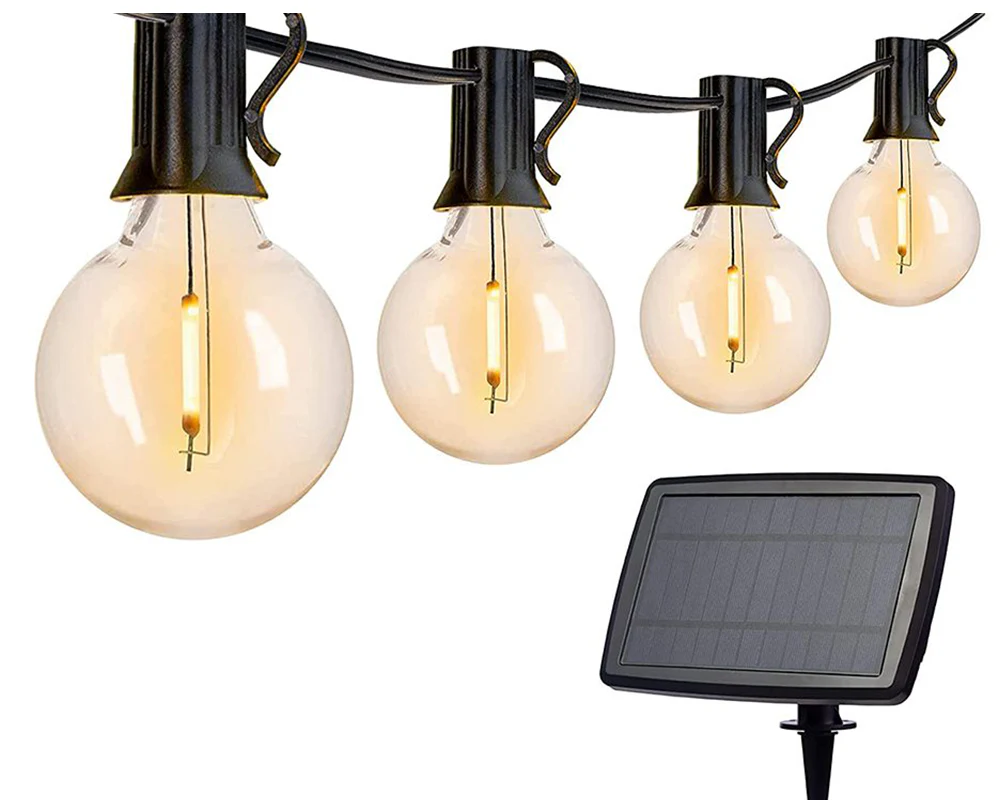 Solar Powered Festoon String Lights 15m with 50 Bulbs - Image 12