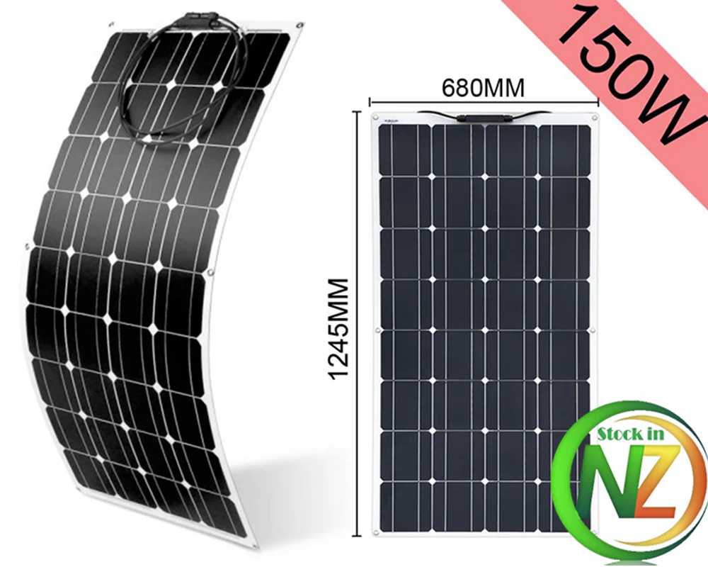 150W 18V Solar Panel Flexible Monocrystalline - Image 2
