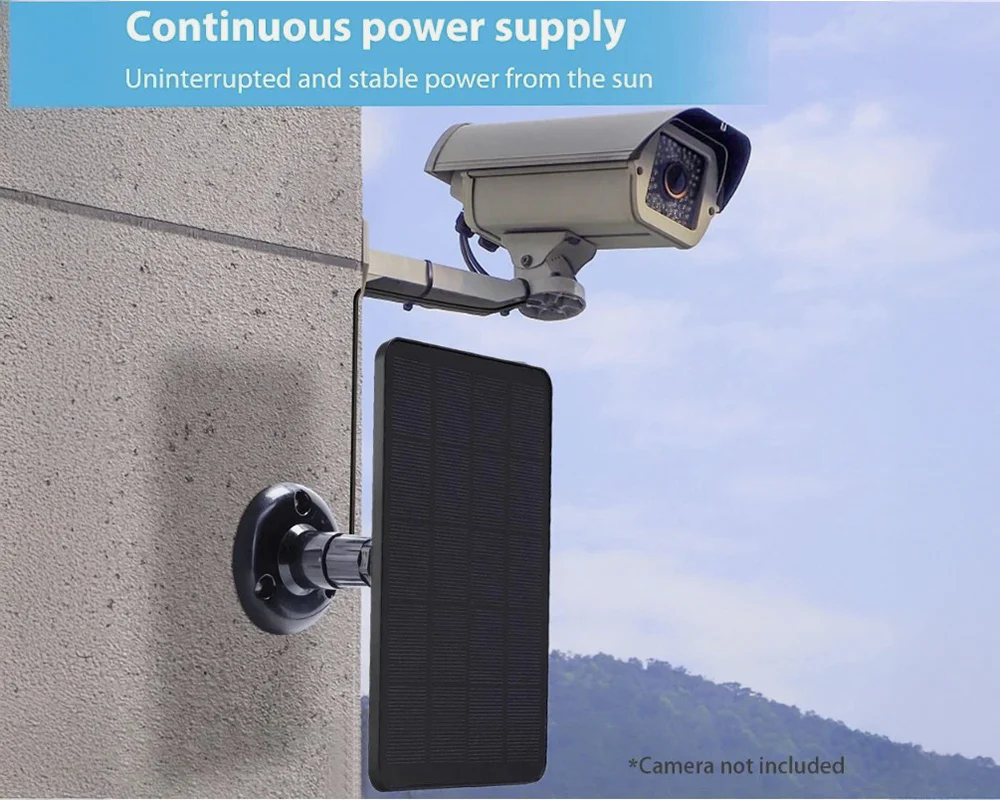 Solar Panel for CCTV Security Camera Eufy Arlo Wyze Swann Reolink Ring Blink - Image 4