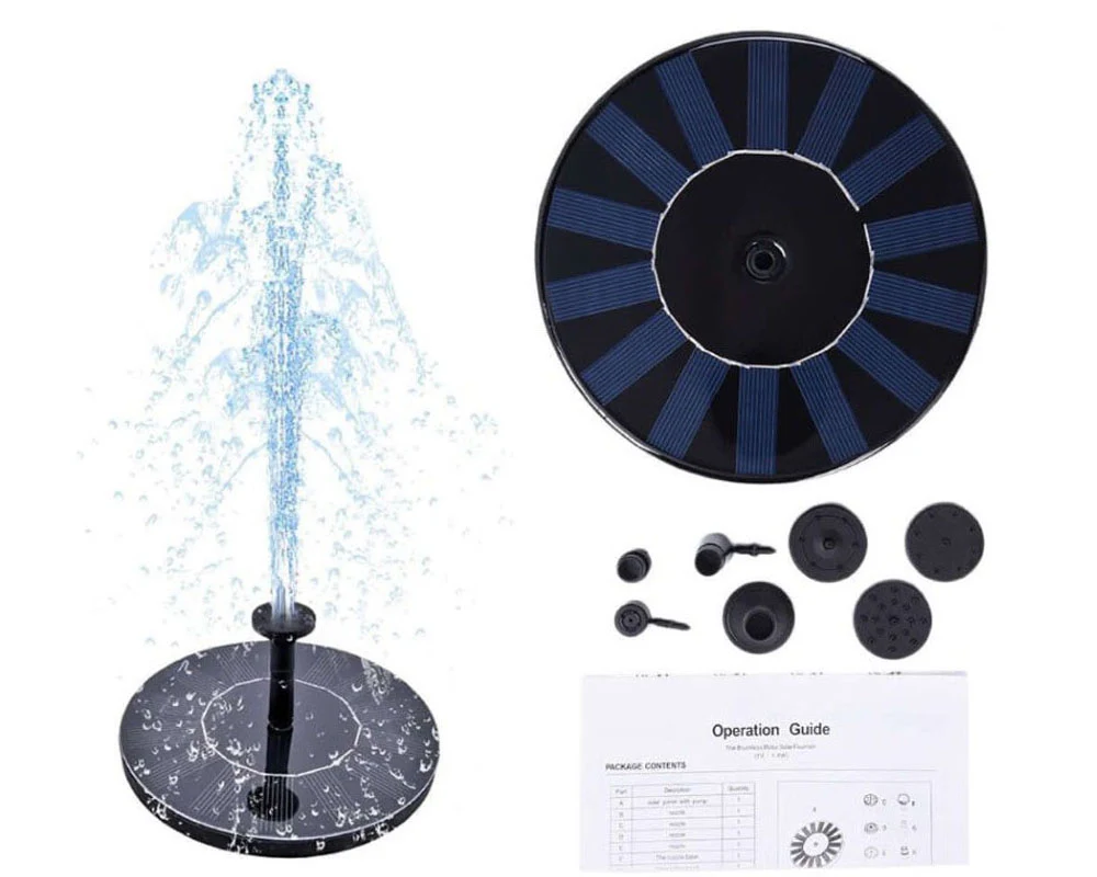 Solar Powered Fountain Pump For Bird Bath Fountain Water Pump - Image 2