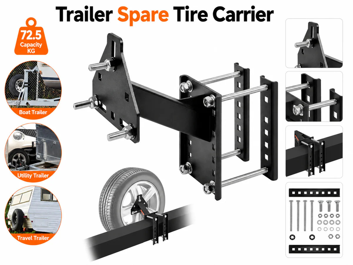Trailer Wheel Bracket Spare Tire Carrier - Image 2