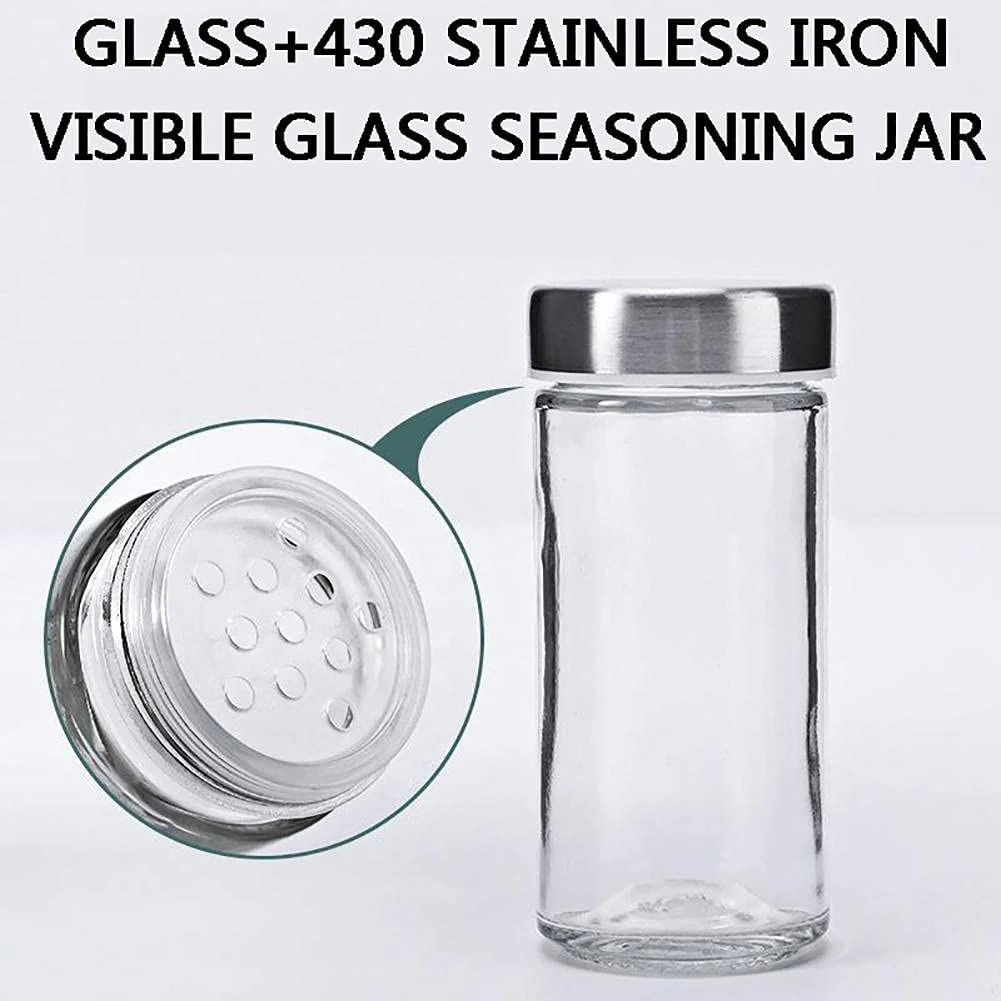 Spice Rack Stand Carousel Rotating Glass Round 20 Jars - Image 4