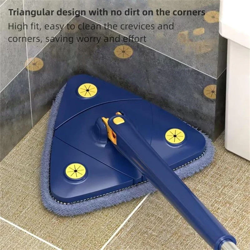 Triangle Cleaning Mop 1.3m Extendable Rotatable - Image 5